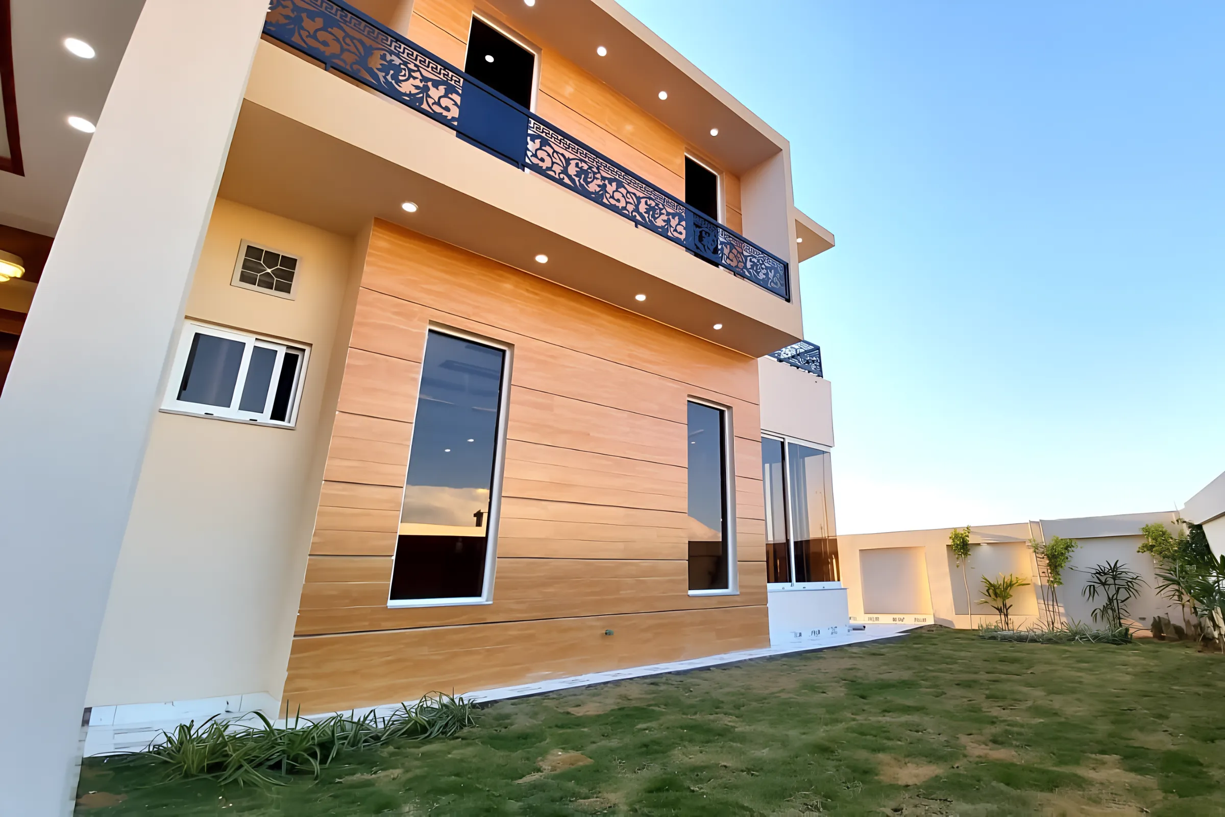 Afaq Associates residence in golden light